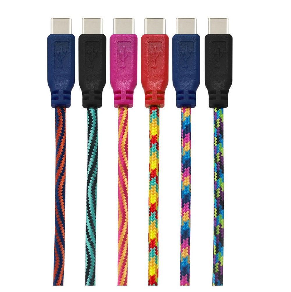 GetPower GP-XL-BRD-C USB Charging and Sync Cable, Assorted, 7 feet
