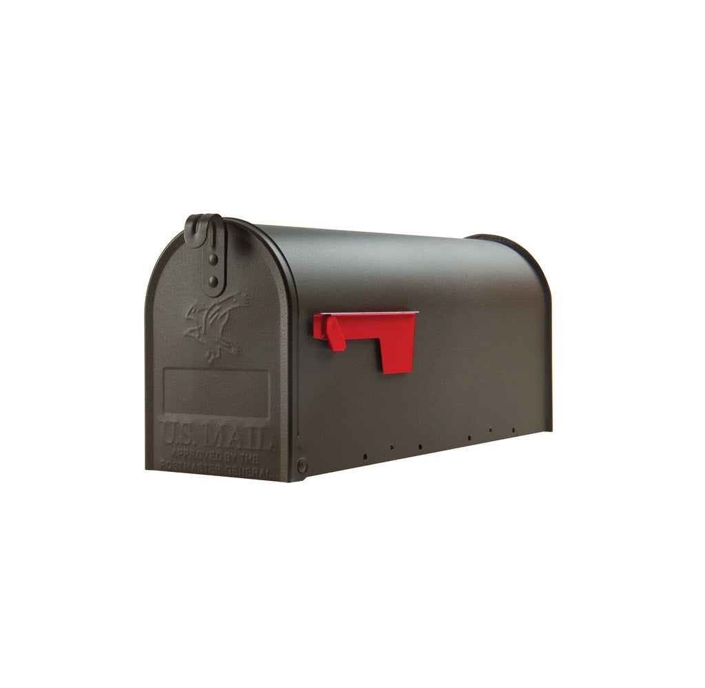 Gibraltar Mailboxes E1100BZAM Elite Post Mount Mailbox, Bronz