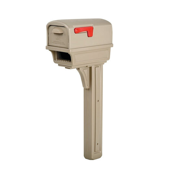 Gibraltar Mailboxes GGC1M00AM Gentry Mailbox Post Combo, Plastic