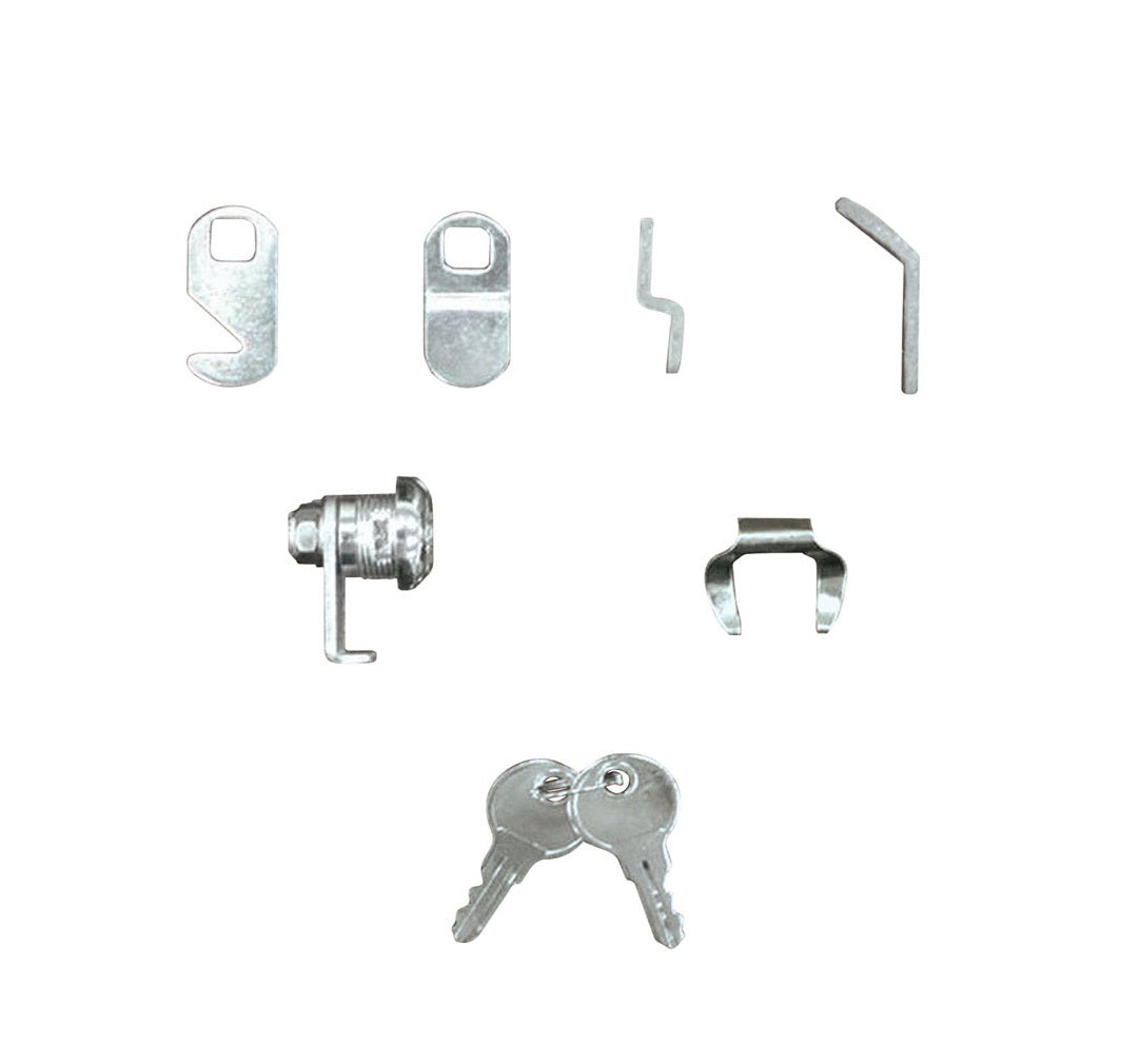 Gibraltar Mailboxes LOCKSTAM Mailbox Lock Replacement Kit, Brushed Nic