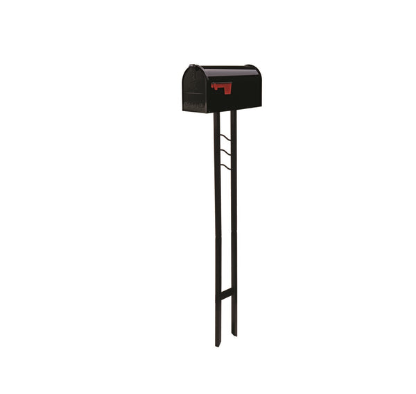 Gibraltar Mailboxes MC11KITBAM Mailbox-To-Go Post Mount Mailbox, Black