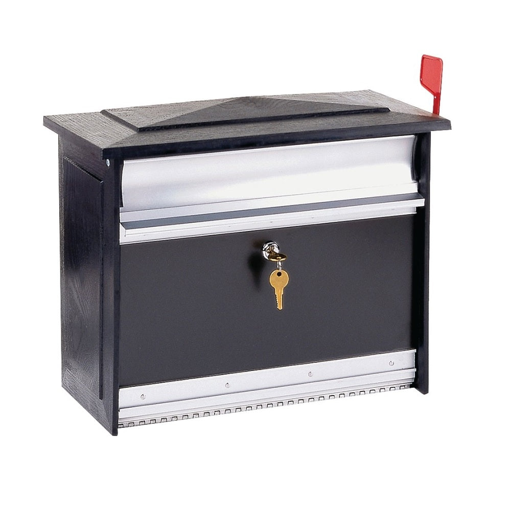 Gibraltar Mailboxes MSK00BAM Mailsafe Wall Mount Mailbox, Aluminum