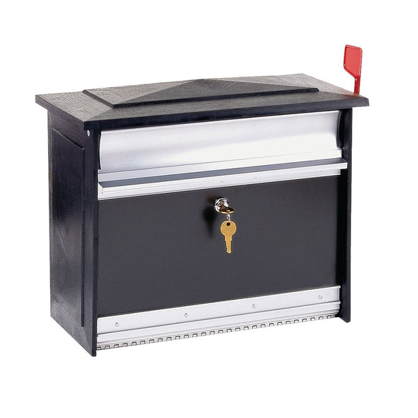 Gibraltar Mailboxes MSK00BAM Mailsafe Wall Mount Mailbox, Aluminum