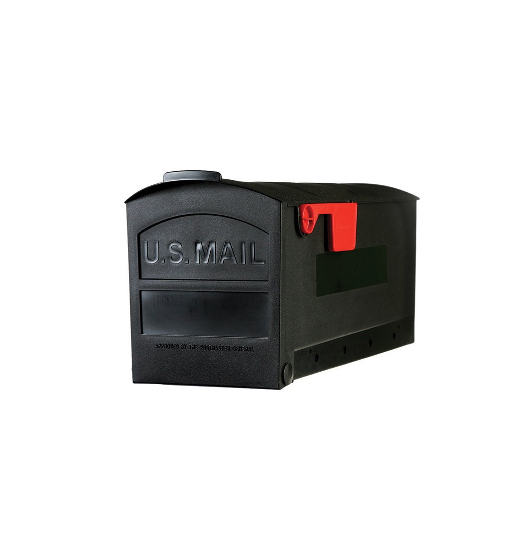 Gibraltar Mailboxes Patriot Post Mount Mailbox, Black