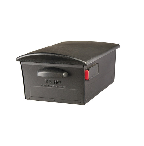 Gibraltar Mailboxes RSKB00AM Mailsafe Post Mount Mailbox, Black