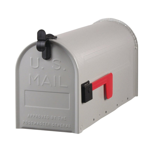 Gibraltar Mailboxes ST1000AM Grayson Rural Mailbox, Galvanized Steel