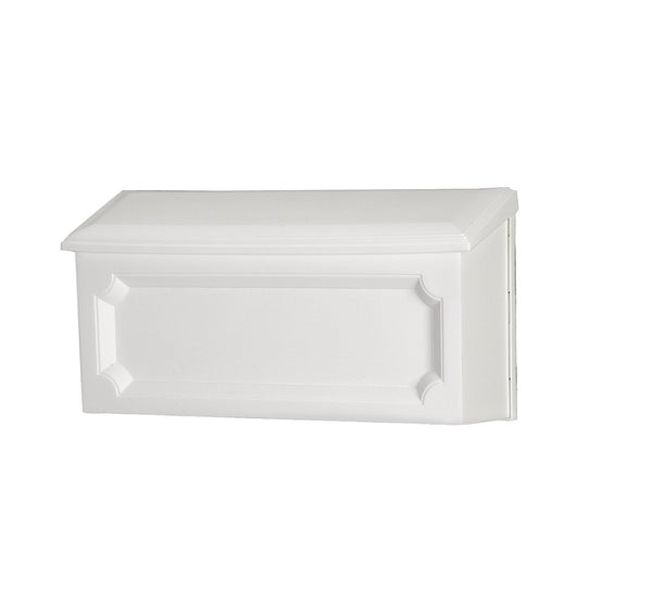 Gibraltar Mailboxes WMH00WAM Windsor Series Wall Mount Mailbox, White