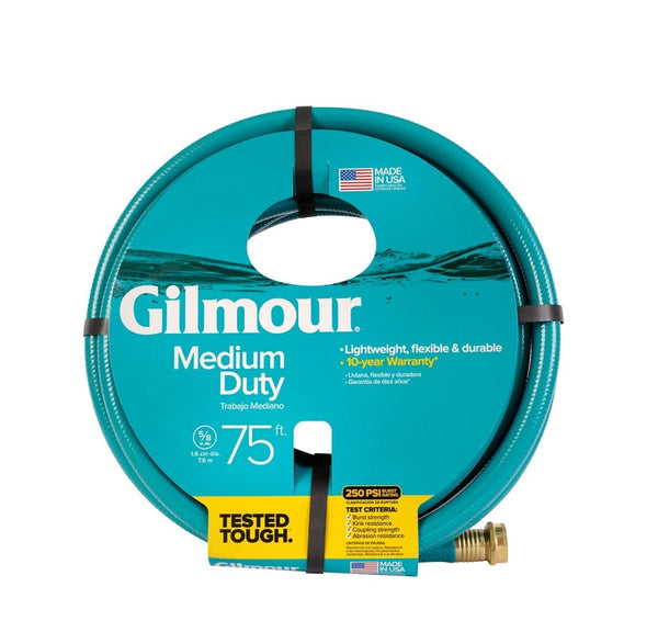 Gilmour 816751-1014 Medium Duty Garden Hose, Green, 75Ft