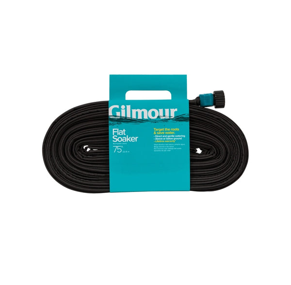 Gilmour 870751-1001 Flat Weeper/Soaker Hose with Cloth Cover, 75'