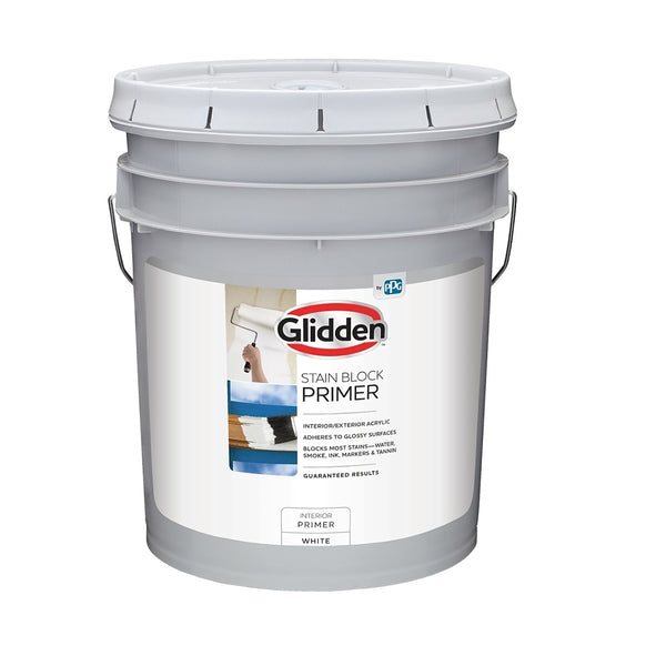 Glidden GLSBIE60WH/05 Stain Block Primer, 5 Gallon