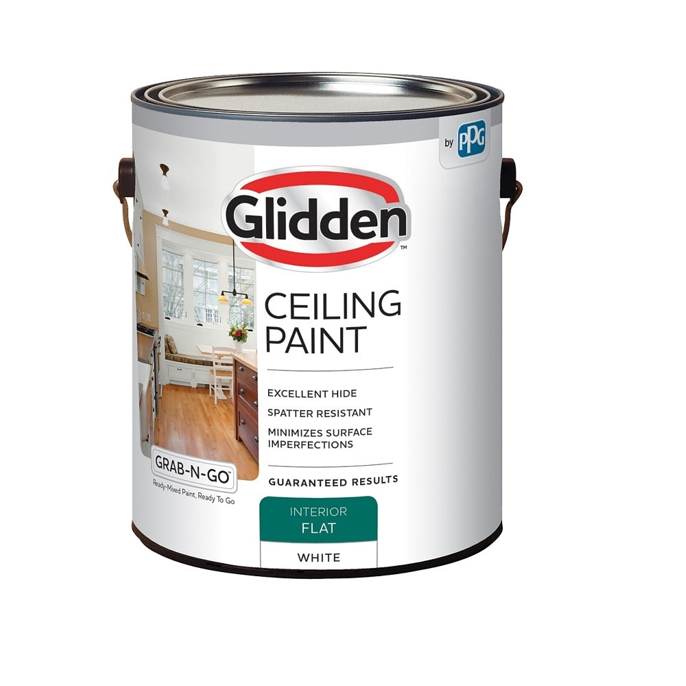 Glidden 2070T/01 Grab-N-Go Ceiling Paint, 1 Gallon