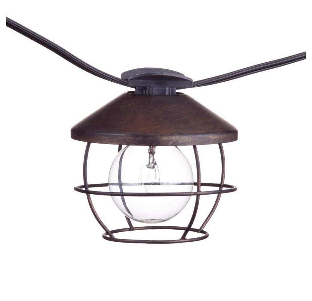 Globe Electric 12949 Chicago Collection Incandescent String Light Set, 10 feet