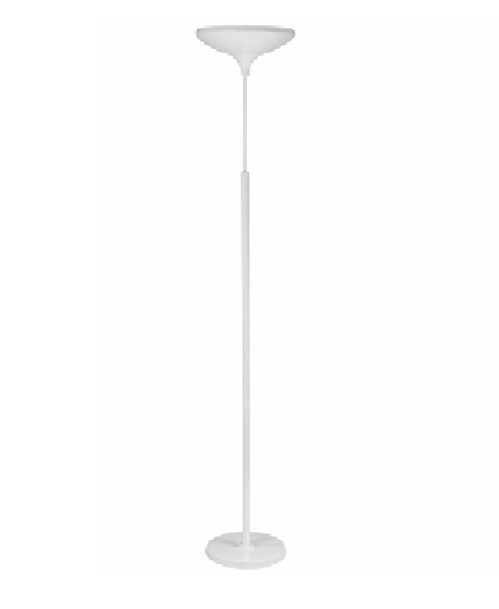 Globe Electric 12783 LED Floor Lamp, Satin White, 3010 Lumens