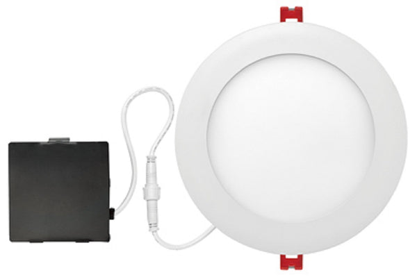 Globe Electric 91499 LED Integrated Ultra Slim Recessed Kit, White, 6"
