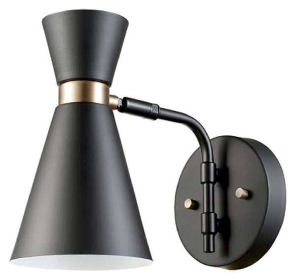 Globe Electric 65855 Wall Sconce, Black Finish