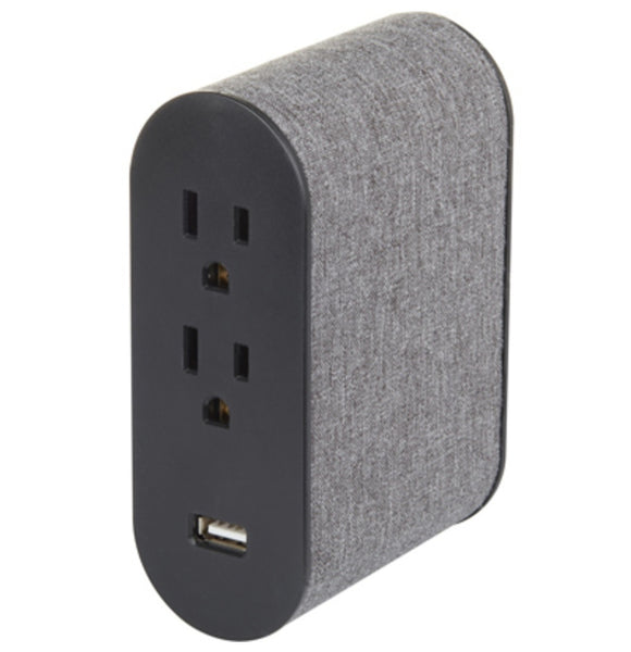 Globe Electric 78529 combination outlets, Black