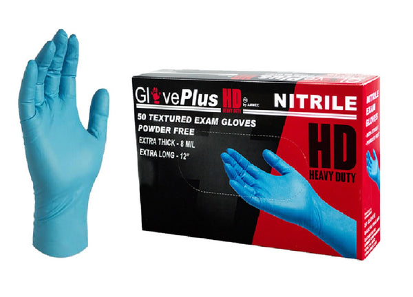 GlovePlus GPNHD66100 Nitrile Disposable Gloves, Blue