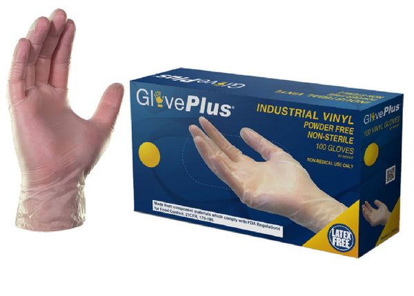 GlovePlus IVPF48100 Vinyl Food Service Gloves, Extra Large
