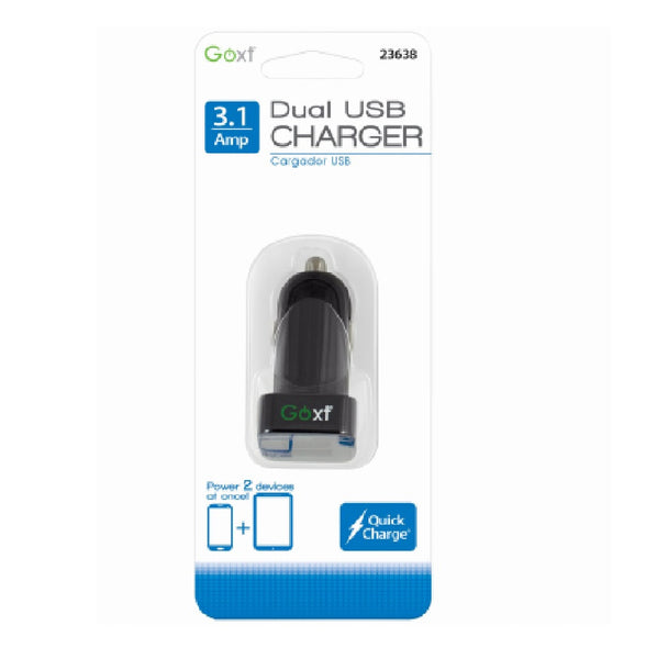 GoXT 23638 Dual USB Charger, Black