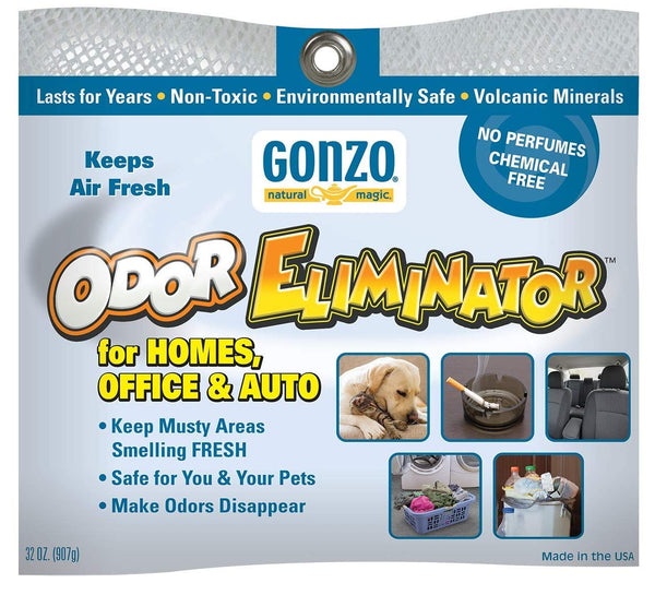 Gonzo 1013D Odor Eliminator Rocks for Homes, Office & Auto, 32 Oz
