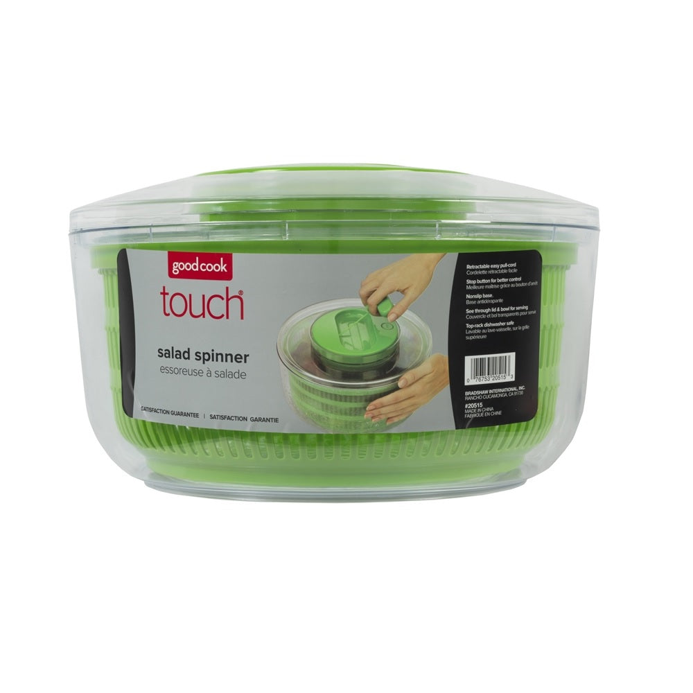 Good Cook 20515 Touch Salad Spinner, Green