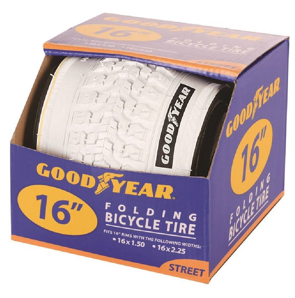 Goodyear 91108 Folding Bike Tire, White, 16 Inch
