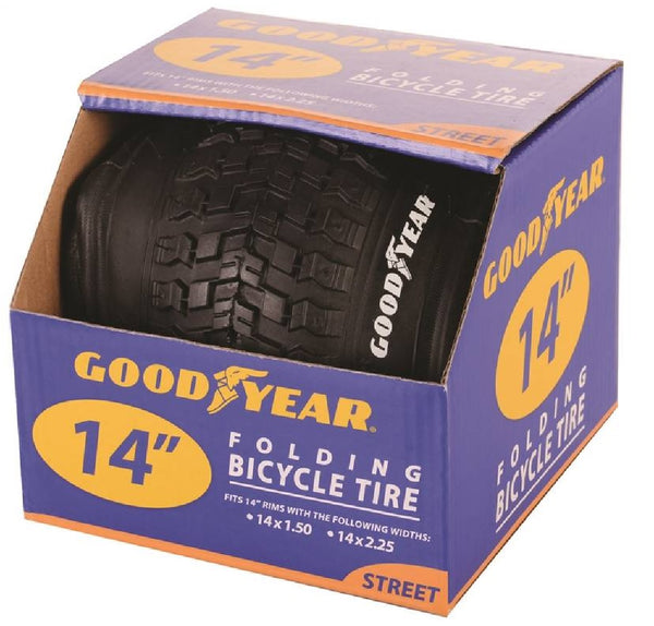 Goodyear 91104 14 Inch Folding Bicycle Tire, Black