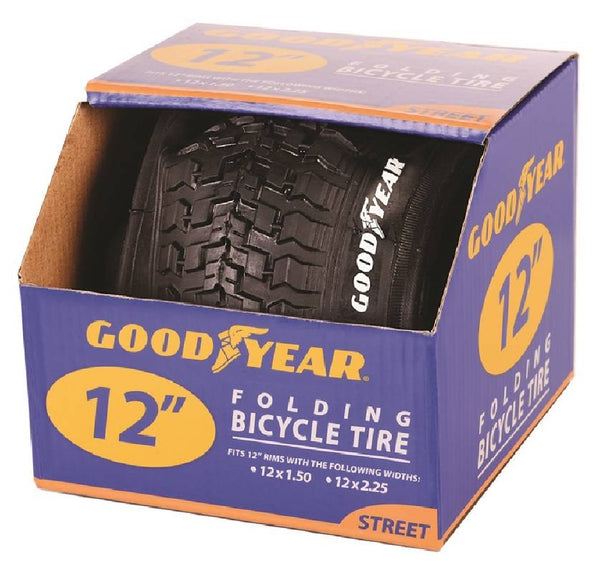 Goodyear 91102 12 Inch Folding Bicycle Tire, Black
