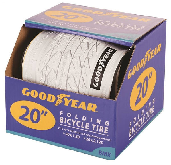 Goodyear 91114 20 Inch Folding Bike Tire, White