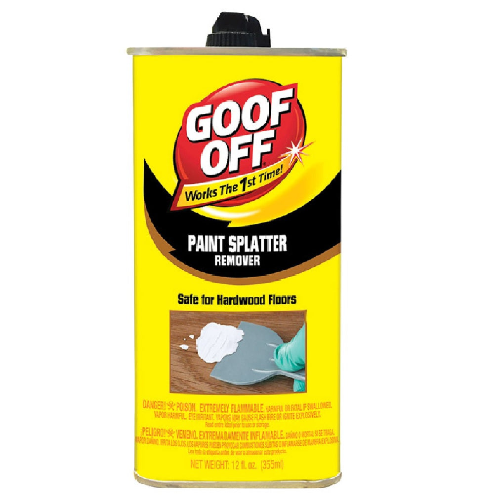 Goof Off FG900 Paint Splatter Remover, 12 Oz