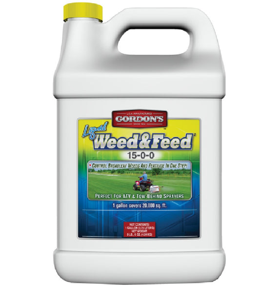 Gordon's 7311072 Weed and Feed Fertilizer, 1 Gallon