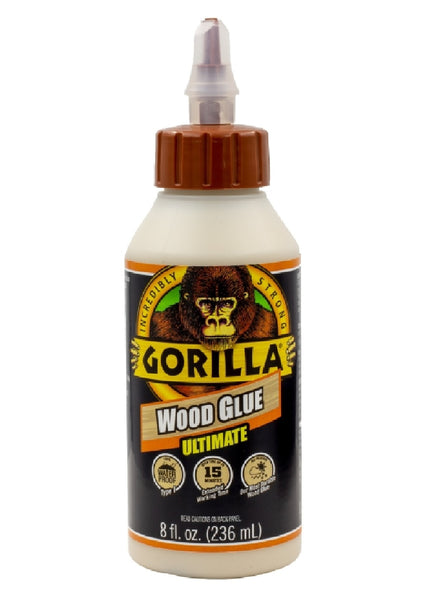 Gorilla 104404 Extra Strength Wood Glue, 8 Oz
