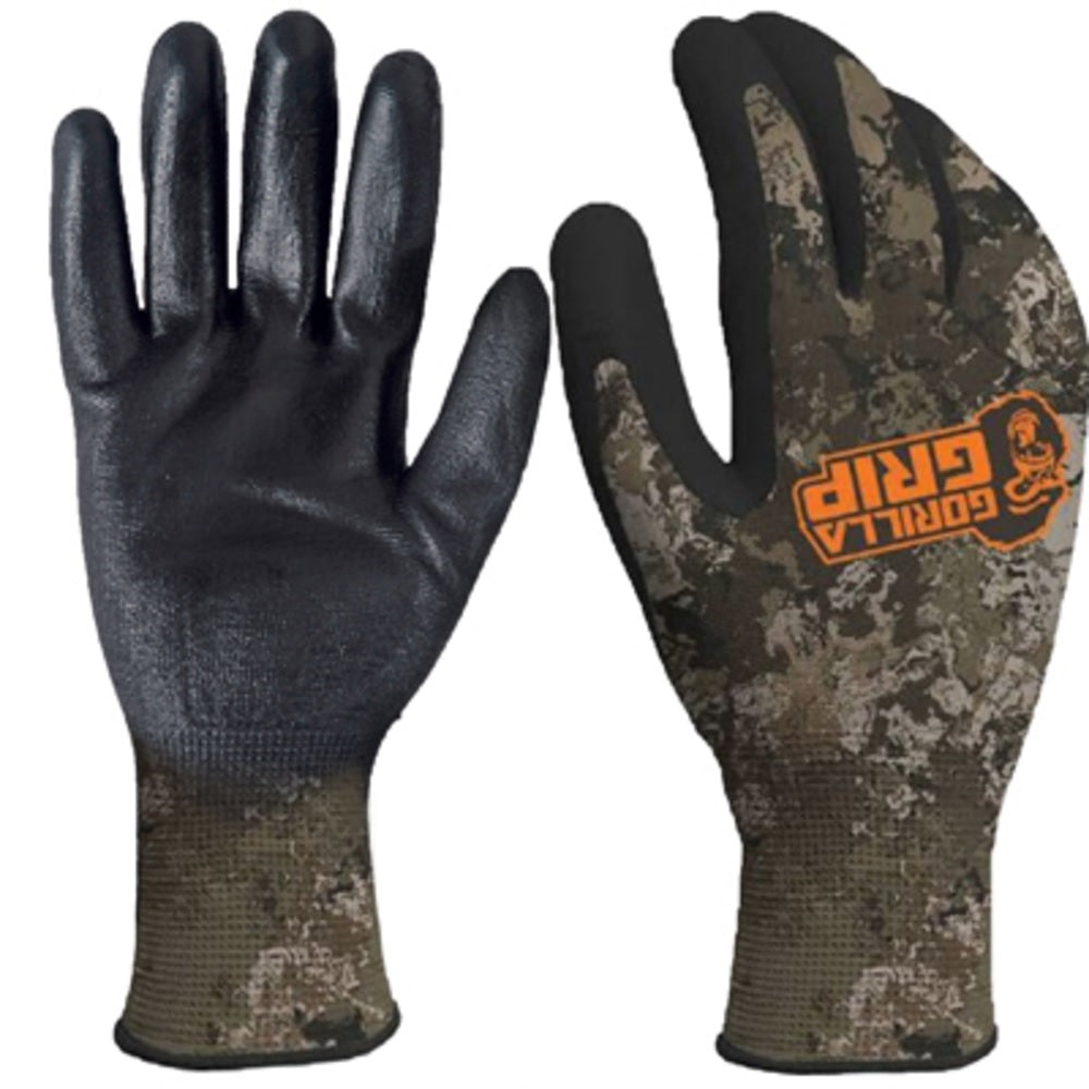 Gorilla Grip 25097-26 Men's Wildland Pattern Glove, Large