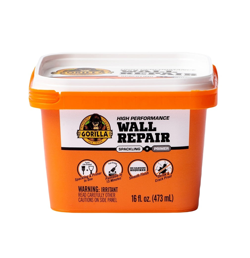 Gorilla 103963 High-Performance Wall Repair, White, 16 Oz