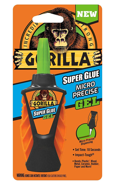 Gorilla 102177 Micro Precise High Strength Super Glue, 5.5 Grams