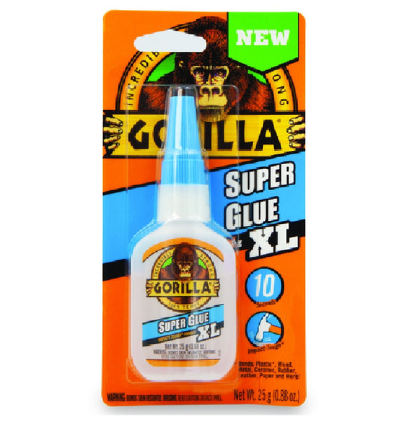 Gorilla 7400202 Super Glue XL High Strength Super Glue, 25 Grams