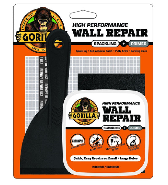 Gorilla 103959 Wall Repair Kit, White, 8 Oz