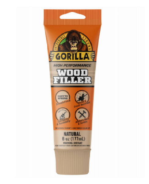 Gorilla 107072 Wood Filler Tube, 6 Oz