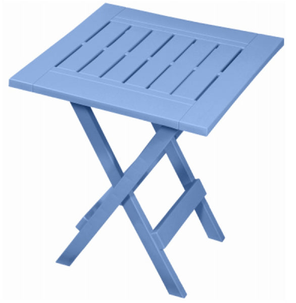 Gracious Living 14241-6PDQ Foldable Side Table, Blue Heaven