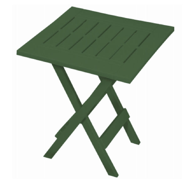 Gracious Living 14200-6PDQ Foldable Side Table, Hunter Green
