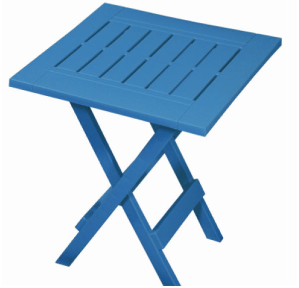 Gracious Living 14231-6PDQ Foldable Side Table, Island Blue
