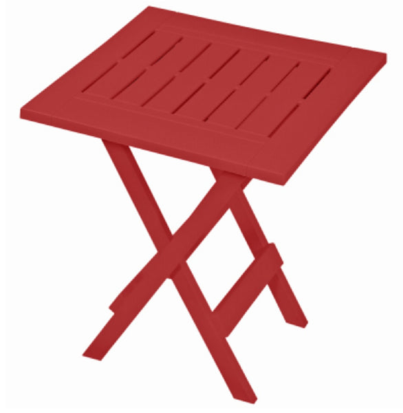 Gracious Living 14312-6PDQ Foldable Side Table, Red Explosion