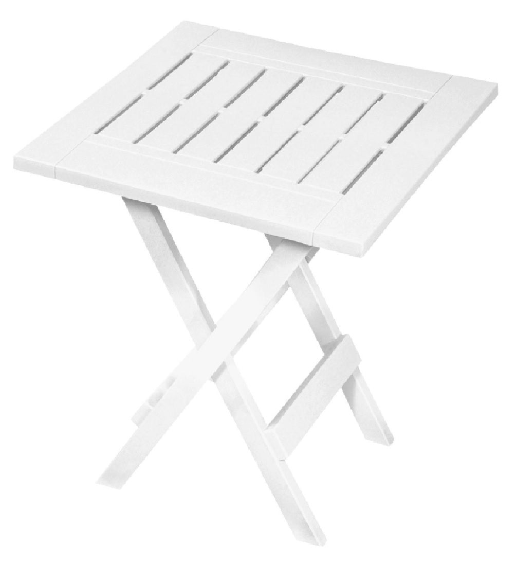 Gracious Living 14195-6PDQ Foldable Side Table, White