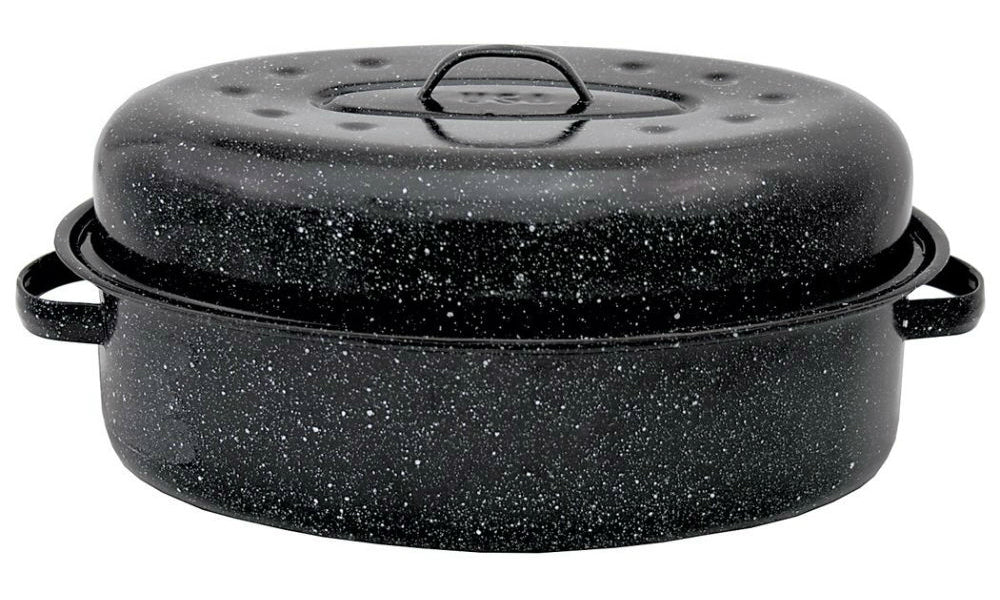 Granite Ware 319792 Covered Roaster, Porcelain Enamel