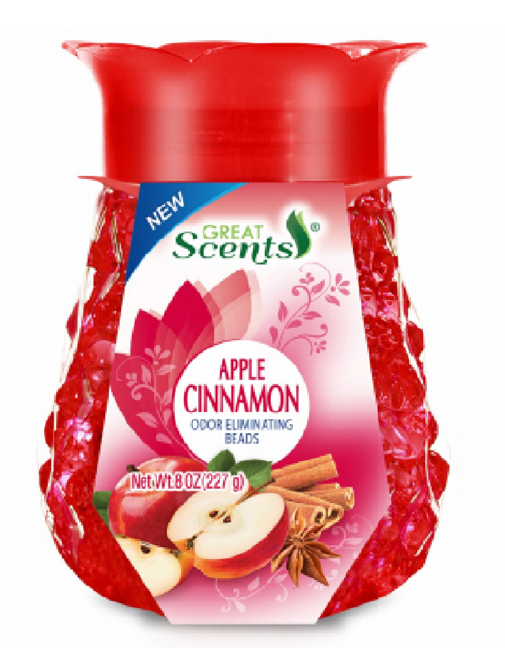 Great Scents 11937-12 Apple & Cinnamon Odor Absorbing Beads, 8 Oz
