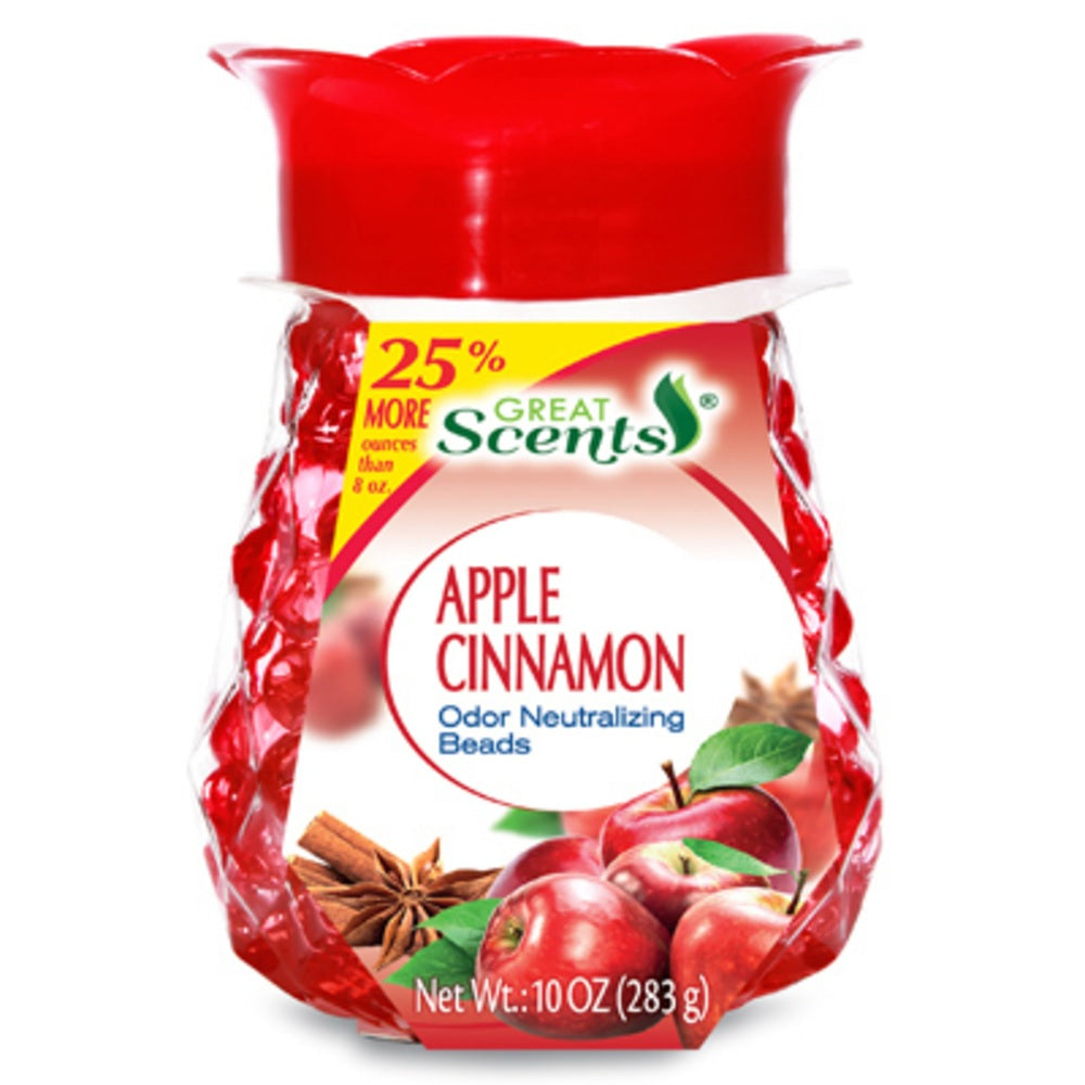 Great Scents 11264-12 Odor Neutralizing Apple & Cinnamon Odor Absorbing Beads, 10 Oz