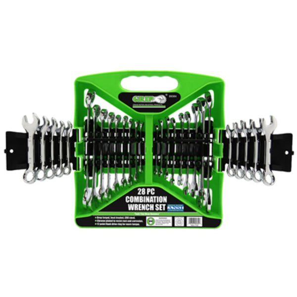 Grip On Tools 89364 Combination Wrench Set, 28 Piece