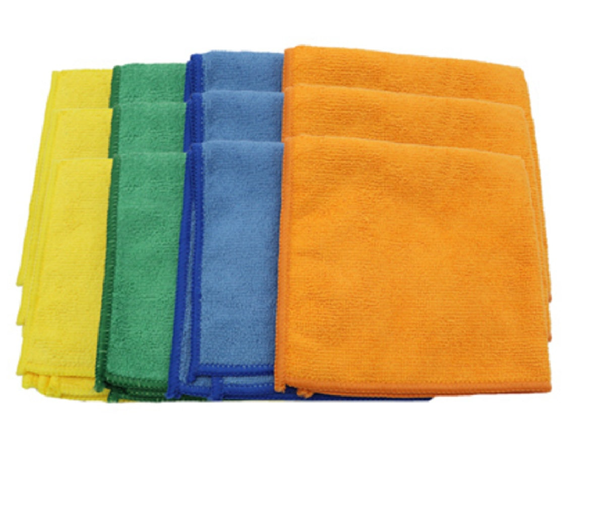 Grip On Tools 54788 Microfiber Cleaning Cloths, Assorted Color