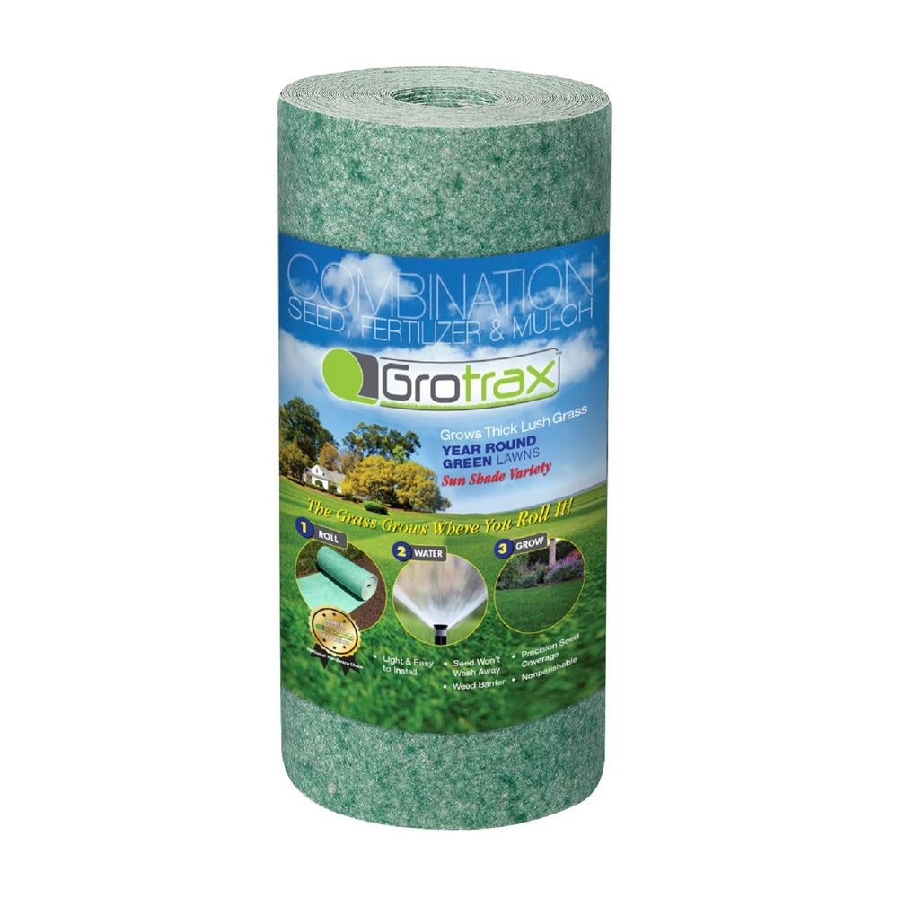 Grotrax 802 Year Round Quick Fix Green Mixture Grass Roll, 50 Square Feet