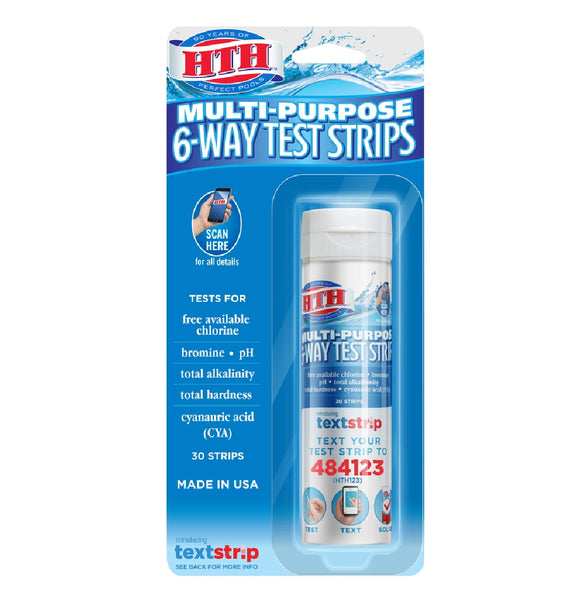 HTH 1274 Multi-Purpose 6-Way Test Strips with 30 Kits